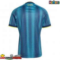Camisa de Futebol Colômbia Equipamento Secundário Mundo 2026 Manga Curta